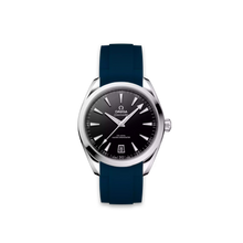  Kautschukarmband für OMEGA® Seamaster Aqua Terra 150M CO-AXIAL 41MM Schwarzes Lackzifferblatt