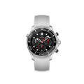 Rubber Strap for OMEGA® Seamaster Diver 300M Chronograph Co-Axial 41,5mm Black Rubber Straps ZEALANDE White Brushed Classic