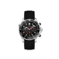 Rubber Strap for OMEGA® Seamaster Diver 300M Chronograph Co-Axial 41,5mm Black Rubber Straps ZEALANDE Black Brushed Classic