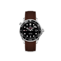 Rubber Strap for OMEGA® Seamaster Diver 300M Co-Axial 41mm Black Ceramic Rubber Straps ZEALANDE Brown Brushed Classic