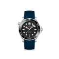 Rubber Strap for OMEGA® Seamaster Diver 300M Co-Axial 42mm Black Ceramic