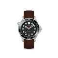 Rubber Strap for OMEGA® Seamaster Diver 300M Co-Axial 42mm Black Ceramic
