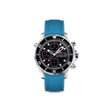 Rubber Strap for OMEGA® Seamaster Diver 300M Chronograph 41,5mm Rubber Straps ZEALANDE Miami Blue Brushed Classic