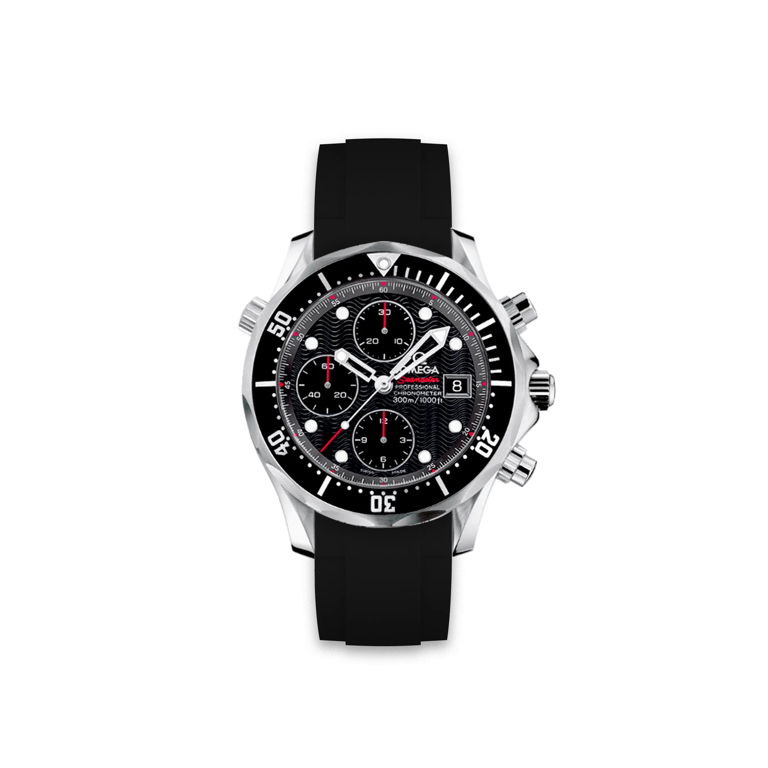 Rubber Strap Omega Seamaster Diver 300m Chronograph 41,5mm ZEALANDE