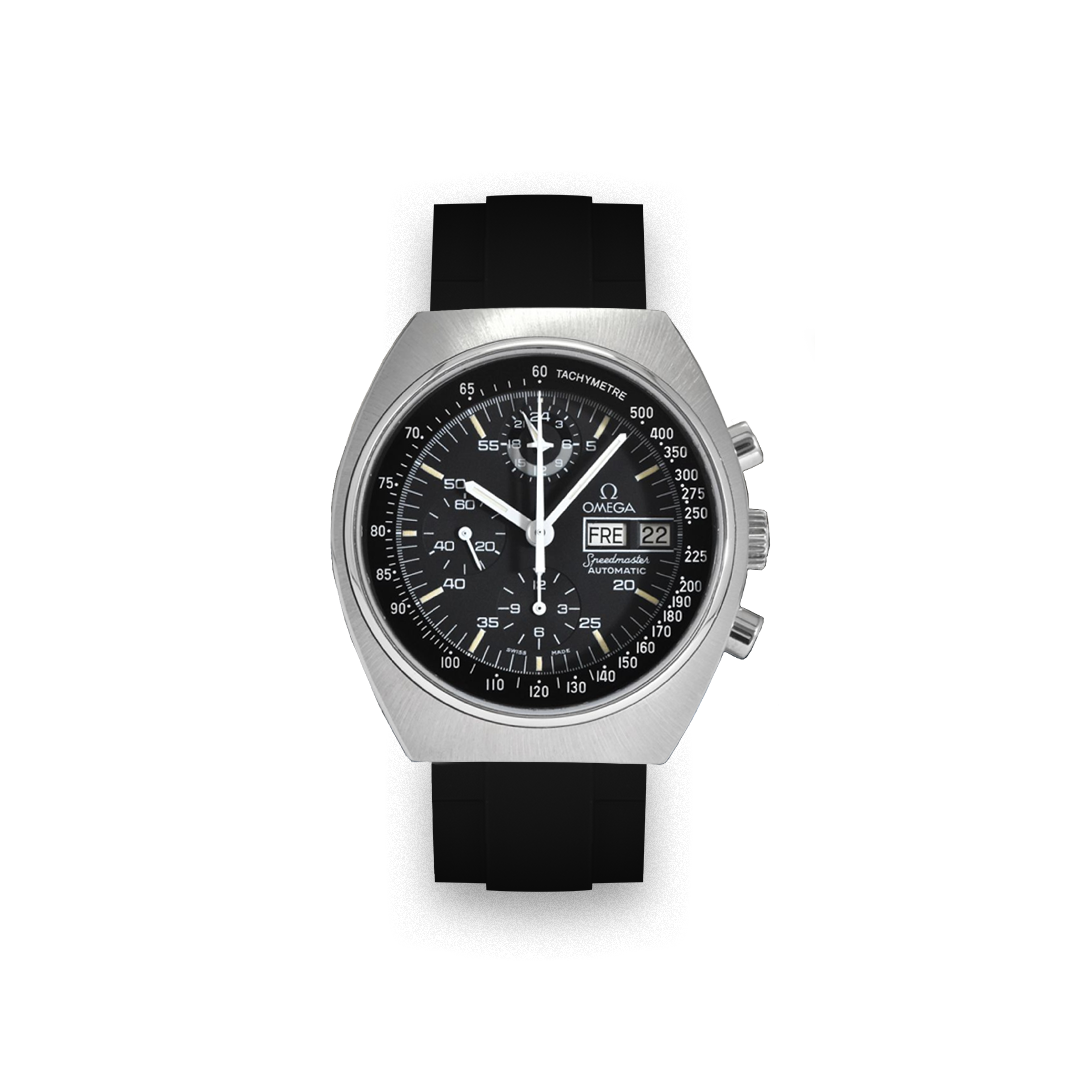 22mm Straight Rubber Strap for Omega® Speedmaster AK Mark 4