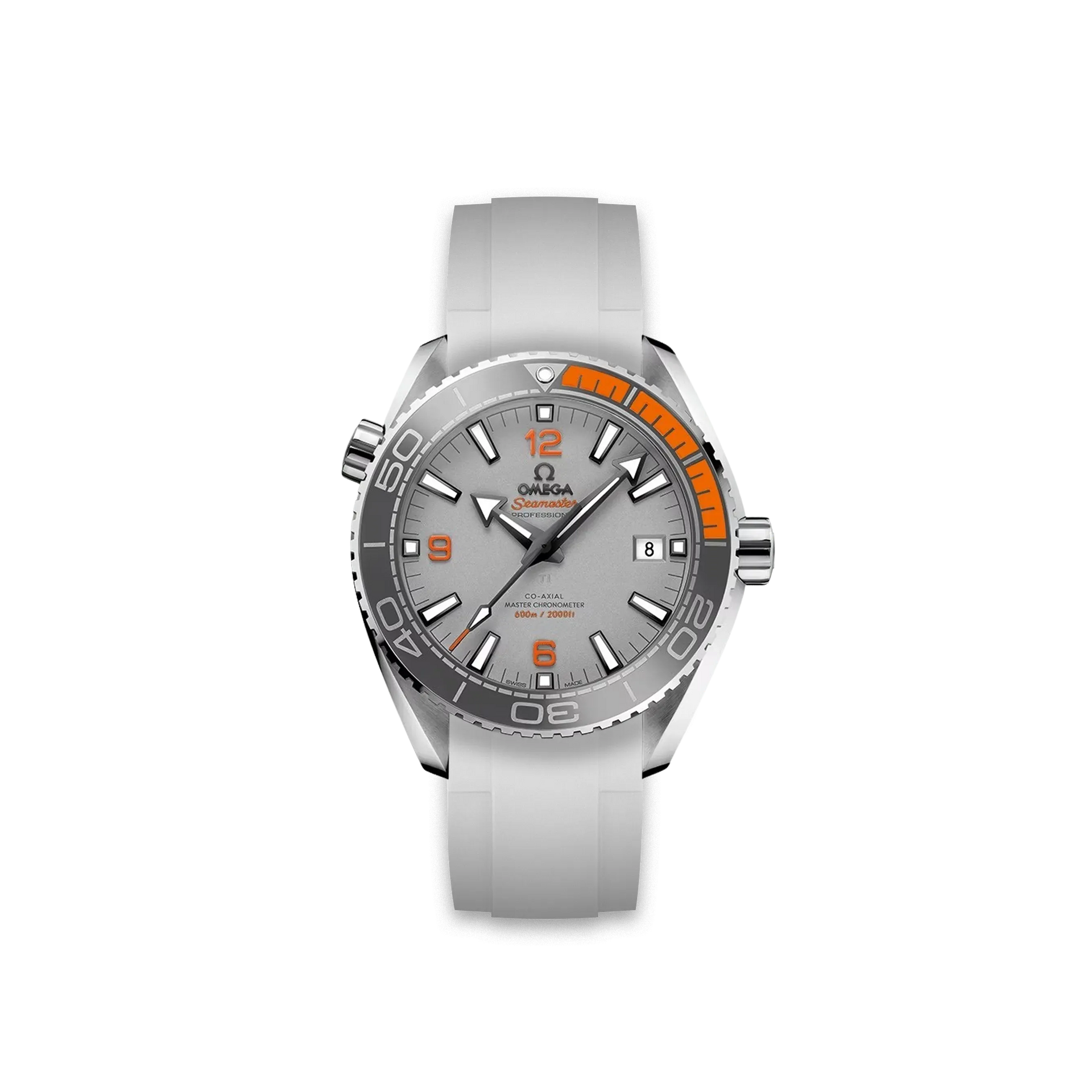 Rubber Strap Omega Seamaster Planet Ocean 600m 43,5mm Grey - ZEALANDE