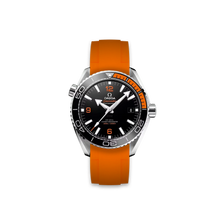  Kautschukarmband für OMEGA® Seamaster Planet Ocean 600M Co-Axial 43,5mm Schwarz & Orange