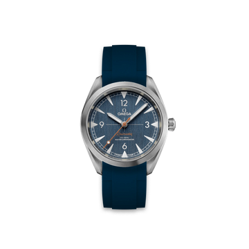 Rubber Strap for Omega Seamaster Railmaster blue 40mm ZEALANDE