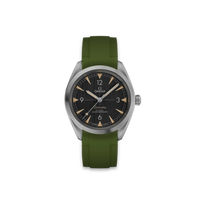 Rubber Strap for OMEGA® Seamaster Railmaster Co-Axial 40mm Black