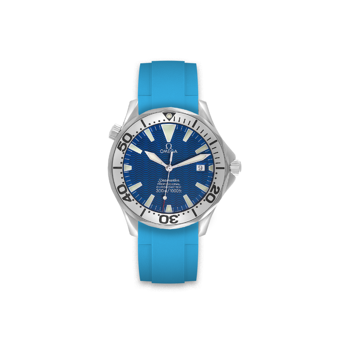 Rubber Strap for Omega Seamaster Diver 300m 