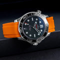 bracelet en caoutchouc pour OMEGA® Seamaster Diver 300M Co-Axial 42mm Black Ceramic bracelets en caoutchouc ZEALANDE 