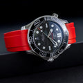 bracelet en caoutchouc pour OMEGA® Seamaster Diver 300M Co-Axial 42mm Black Ceramic bracelets en caoutchouc ZEALANDE 