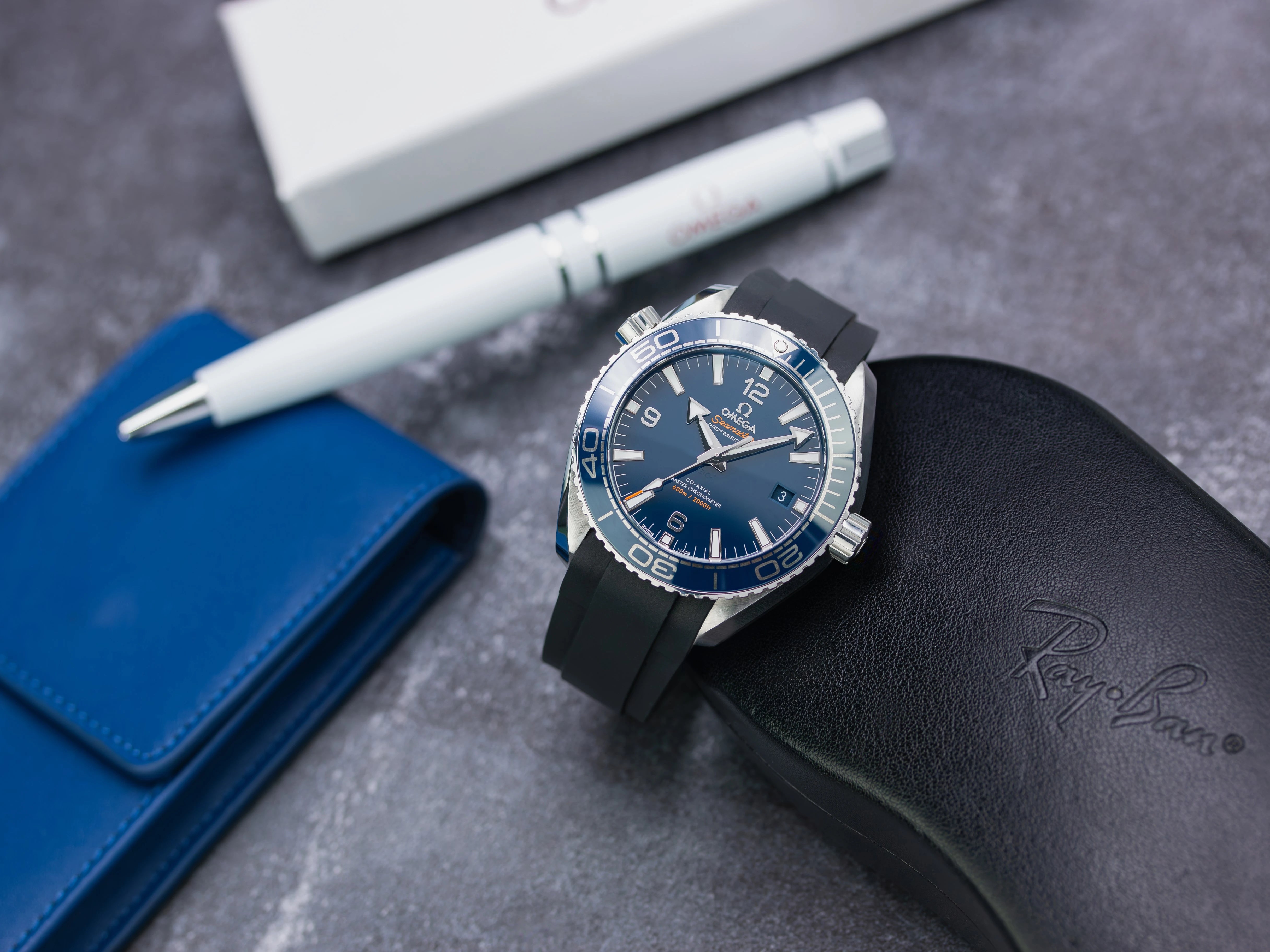 Omega planet ocean rubber strap price hot sale