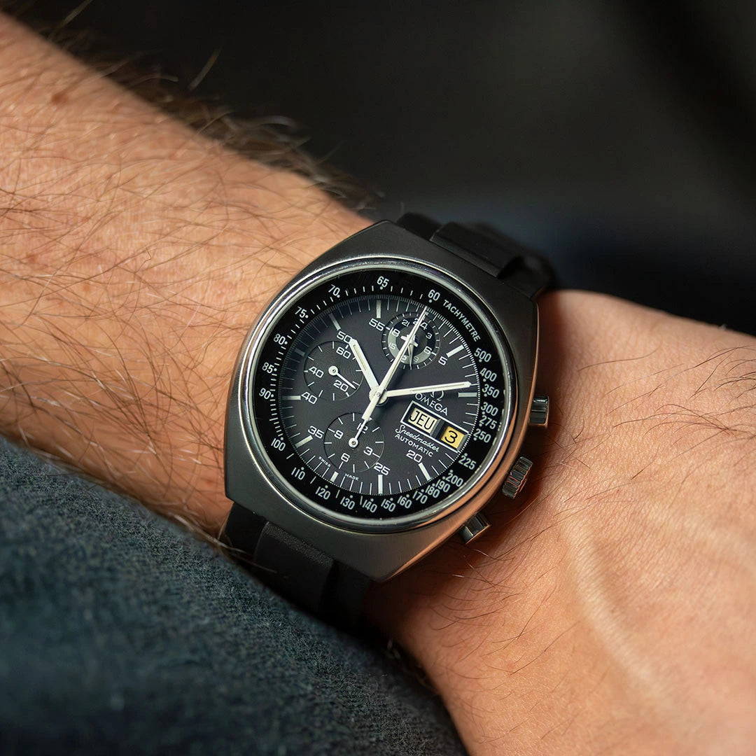 OMEGA オメガ トラック 22mm Straight Rubber Strap for Omega® Speedmaster AK Mark 4,5