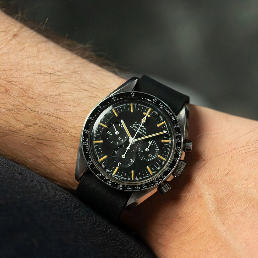 20MM NATO SINGLE PASS RUBBER STRAP FOR OMEGA® SPEEDMASTER - ZEALANDE®