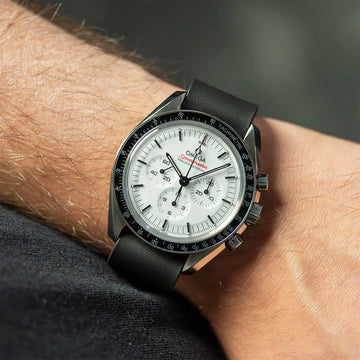 20MM NATO SINGLE PASS RUBBER STRAP FOR OMEGA® SPEEDMASTER - ZEALANDE® 20MM NATO SINGLE PASS RUBBER STRAP FOR OMEGA® SPEEDMASTER - ZEALANDE®
