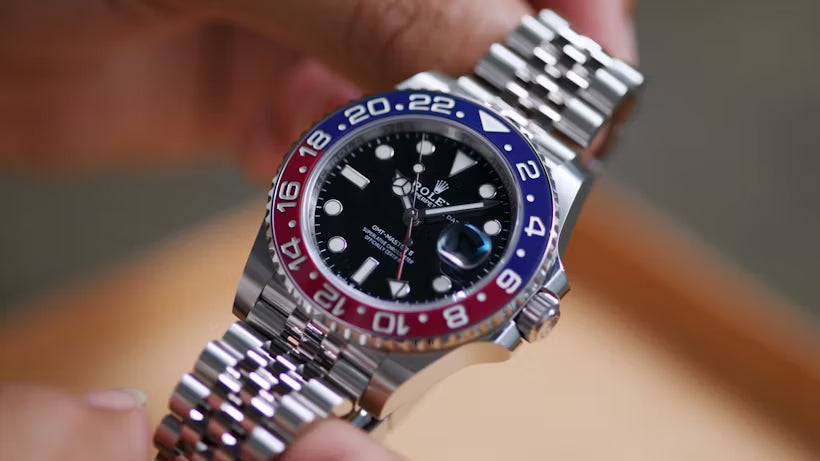 rolex GMT Pepsi on jubilee 