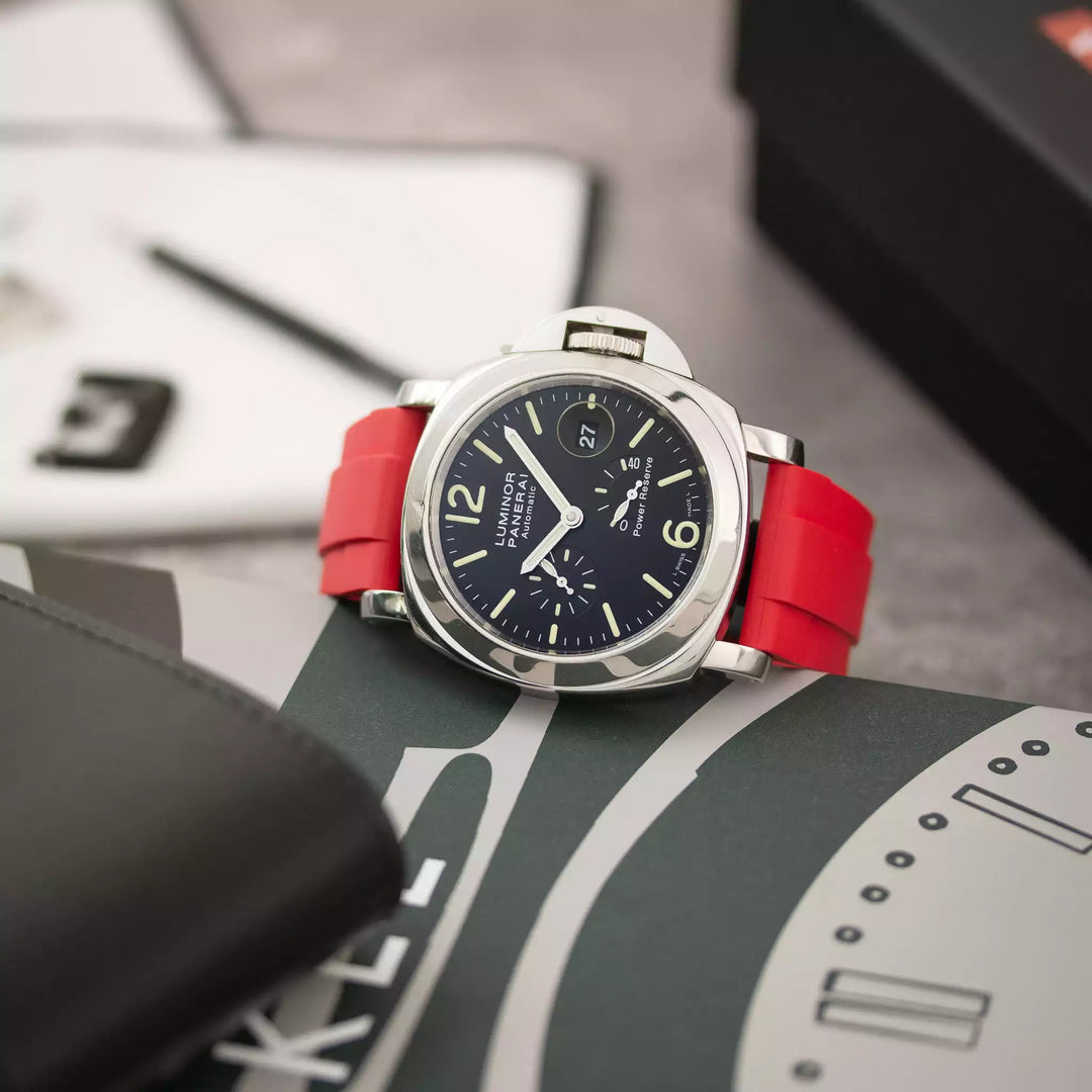 24mm Straight Rubber Strap For Panerai® Luminor Power Reserve 24mm Straight Rubber Strap For Panerai® Luminor Power Reserve
