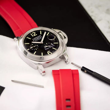 24mm Straight Rubber Strap For Panerai® Luminor Power Reserve