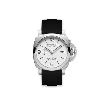 Straight Rubber Strap For Panerai Luminor Marina White Dial ZEALANDE