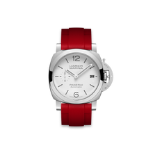  Straight Rubber Strap For Panerai® Luminor Quaranta White Dial