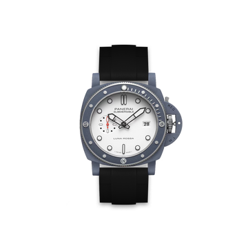 Correa recta de caucho Panerai Submersible QuanrantaQuattro Luna