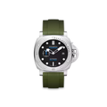 Gerade Kautschukarmband Für Panerai® Submersible QuanrantaQuattro Schwarzes Zifferblatt