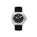 Gerade Kautschukarmband Für Panerai® Submersible QuanrantaQuattro Schwarzes Zifferblatt