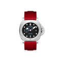 Straight Rubber Strap For Panerai® Submersible QuanrantaQuattro Black Dial