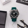bracelet en caoutchouc pour OMEGA® Seamaster Planet Ocean 42mm (calibre 2500) bracelets en caoutchouc ZEALANDE Green Brushed Classic