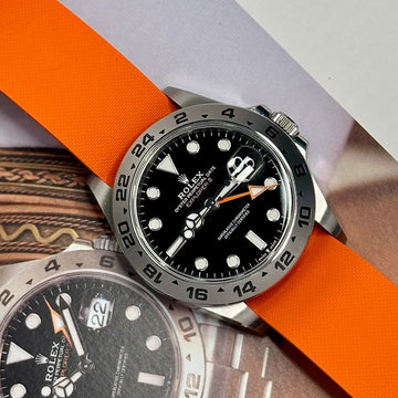 22MM NATO SINGLE PASS RUBBER STRAP FOR ROLEX® Explorer 226570