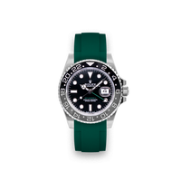 Bracelet en caoutchouc pour ROLEX® GMT 126710 GRNR (6 chiffres) pour boucle déployante 