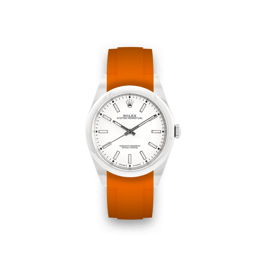 Rubber Strap for Rolex Oyster Perpetual 39mm 114300 For Deployant
