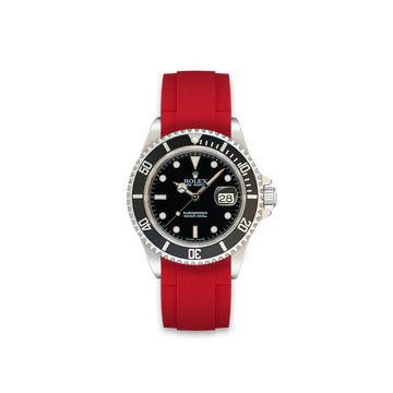 Rubber Strap for Rolex Submariner Date 16610 (5 digits) For