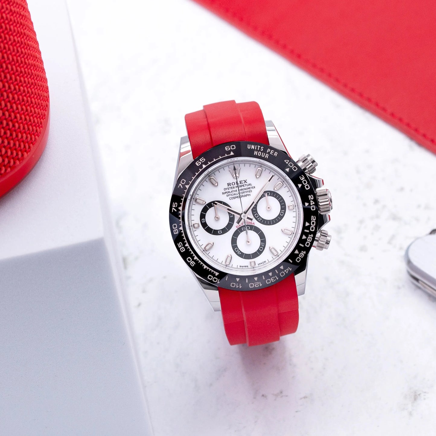 Rubber Strap for Rolex® Daytona (6 digits) ZEALANDE® Rubber Strap for Rolex® Daytona (6 digits) ZEALANDE®