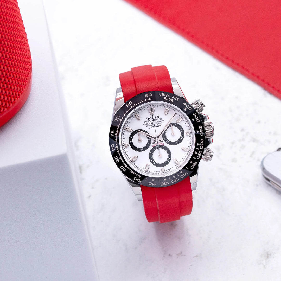 Rubber Strap for Rolex® Daytona 116500 For Deployant Buckle