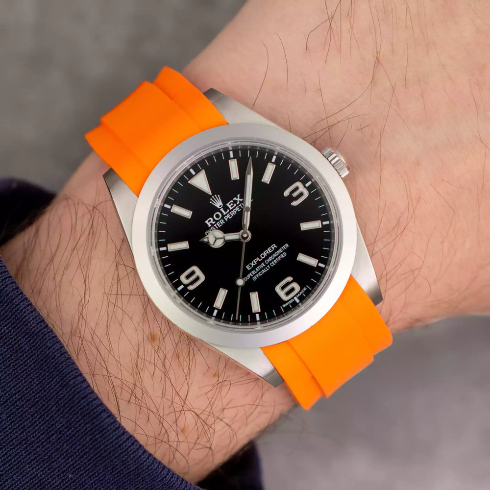 Rolex Rudbier Rubber Strap for Rolex Explorer 1 39mm (6 digits) - ZEALANDE
