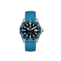 bracelet en caoutchouc pour TAG HEUER® Aquaracer Calibre 5 Blue Bezel en 41mm (Ref : WAY211X & WAY111X)