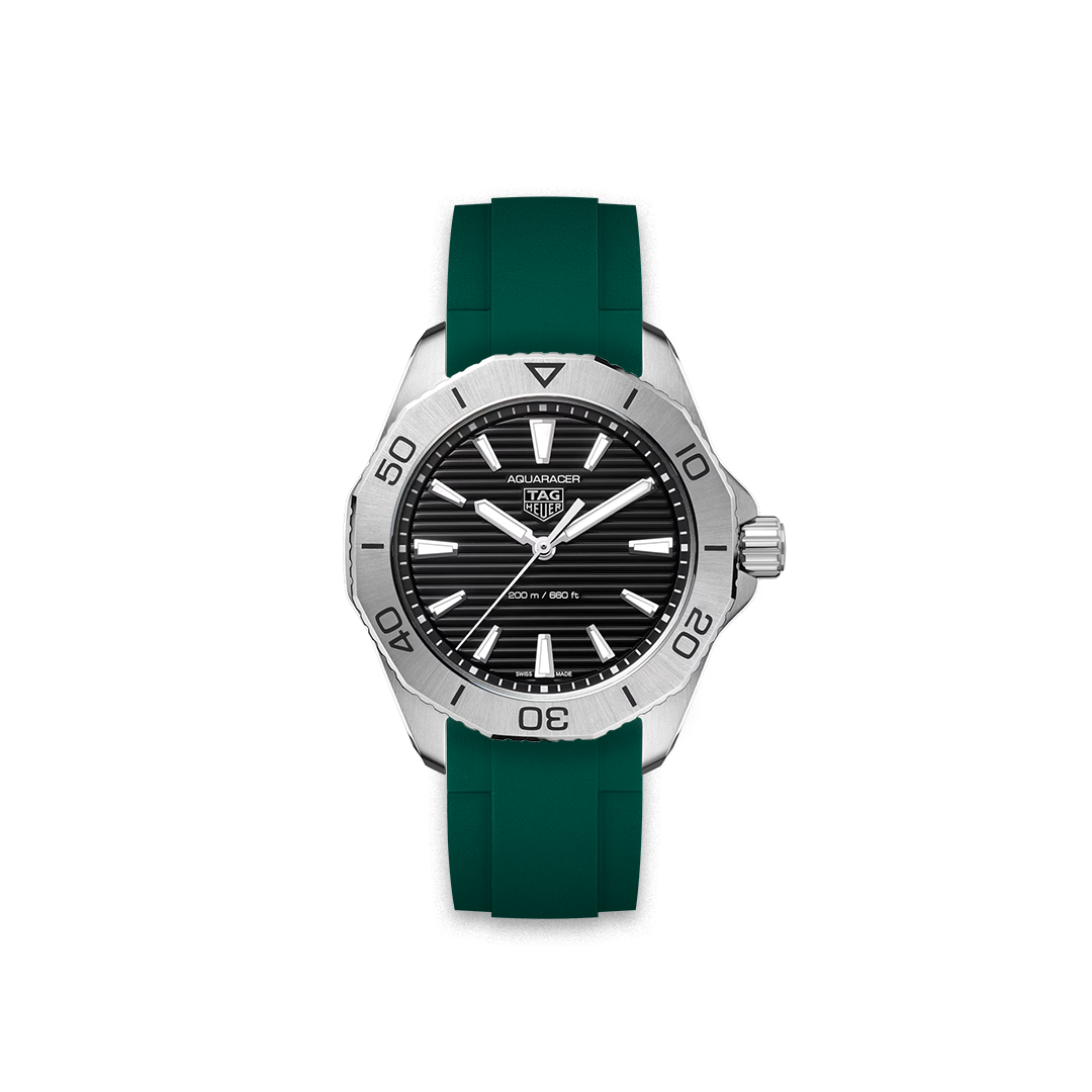 Rubber Strap Tag Heuer Aquaracer Pro 200 Black WBP1110.BA0627