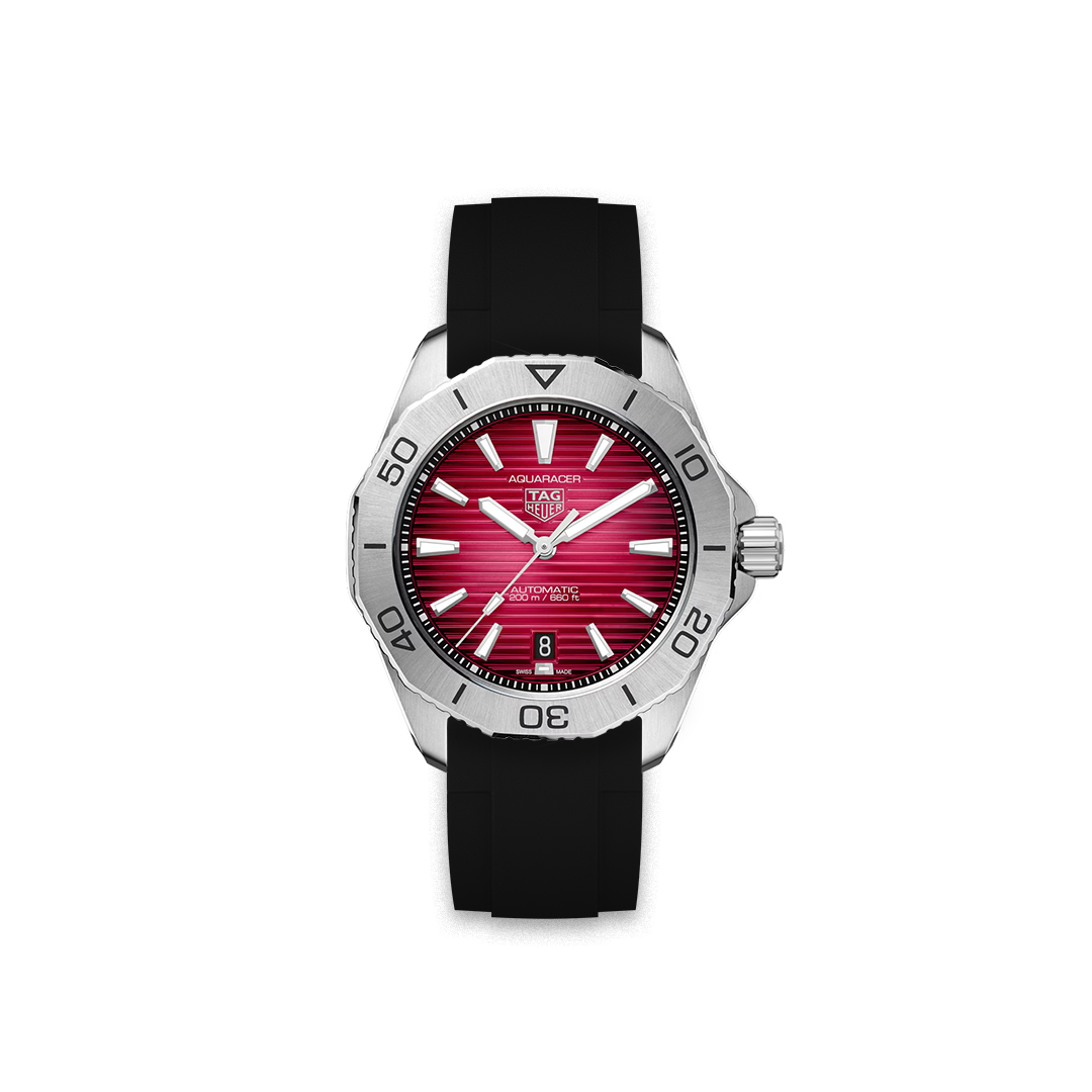 ZEALANDE タグ・ホイヤー TAG HEUER アクアレーサー　ラバー Rubber Strap Tag Heuer Aquaracer Proffessional 200 Date Red