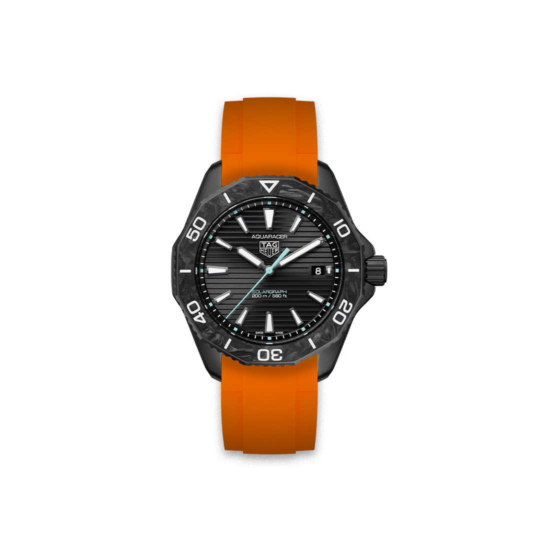 Rubber Strap Tag Heuer Aquaracer Proffessional 200 SOLARGRAPH