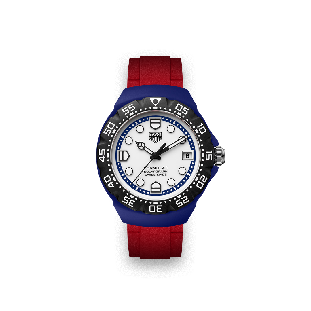 Straight Rubber Strap for Tag Heuer® Formula 1 Solargraph WBY1162