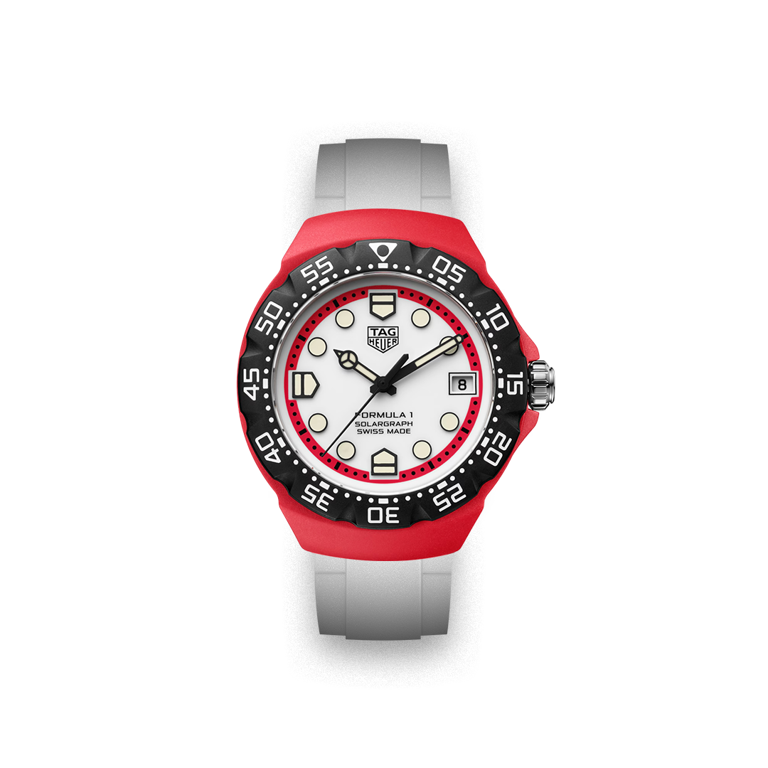 Straight Rubber Strap for Tag Heuer® Formula 1 Solargraph WBY1161