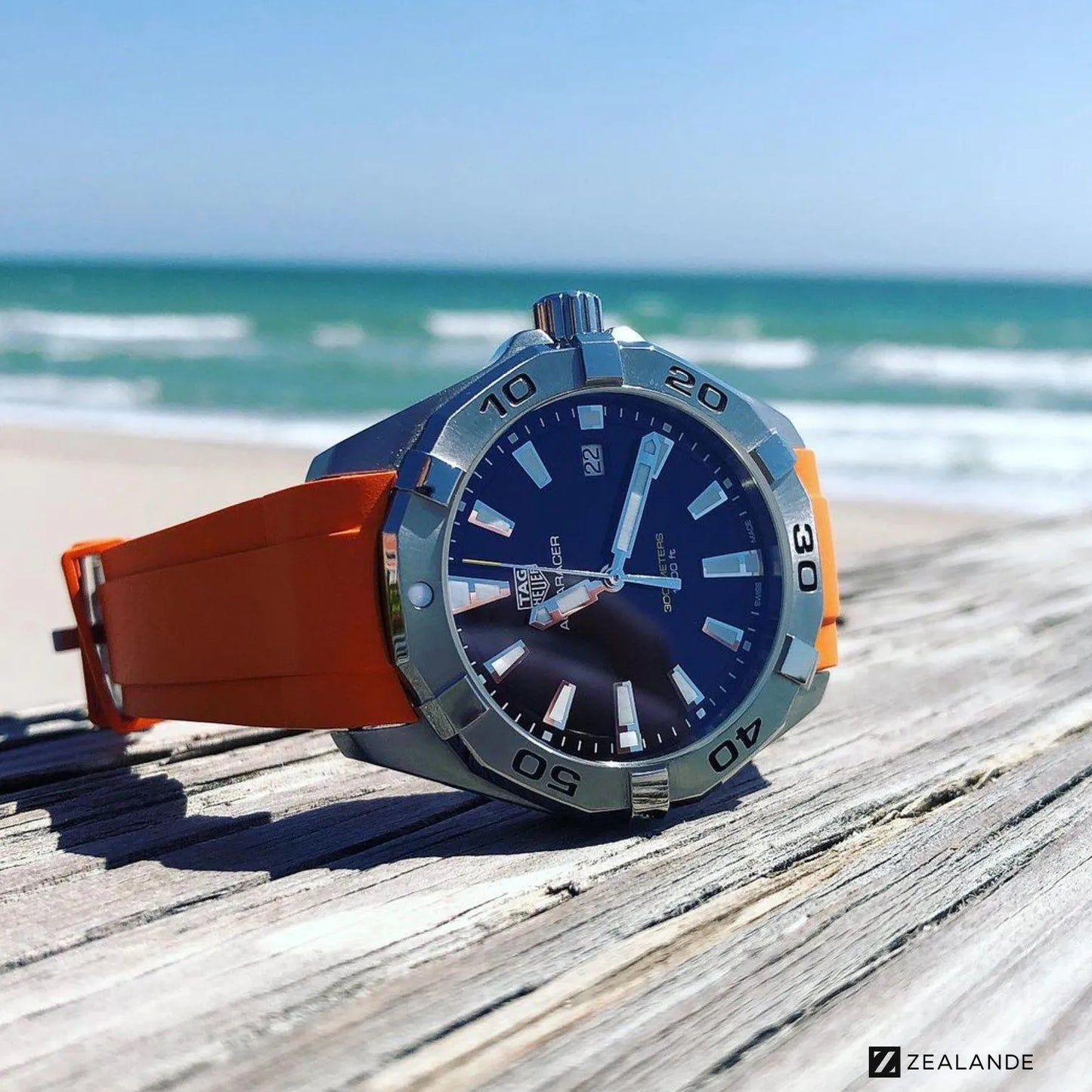 RUBBER STRAPS FOR TAG HEUER® AQUARACER CALIBRE 5 - ZEALANDE® RUBBER STRAPS FOR TAG HEUER® AQUARACER CALIBRE 5 - ZEALANDE®