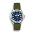 Rubber Strap for TAG HEUER® Aquaracer Calibre 5 Blue in 41mm (Ref: WBD211XXX)
