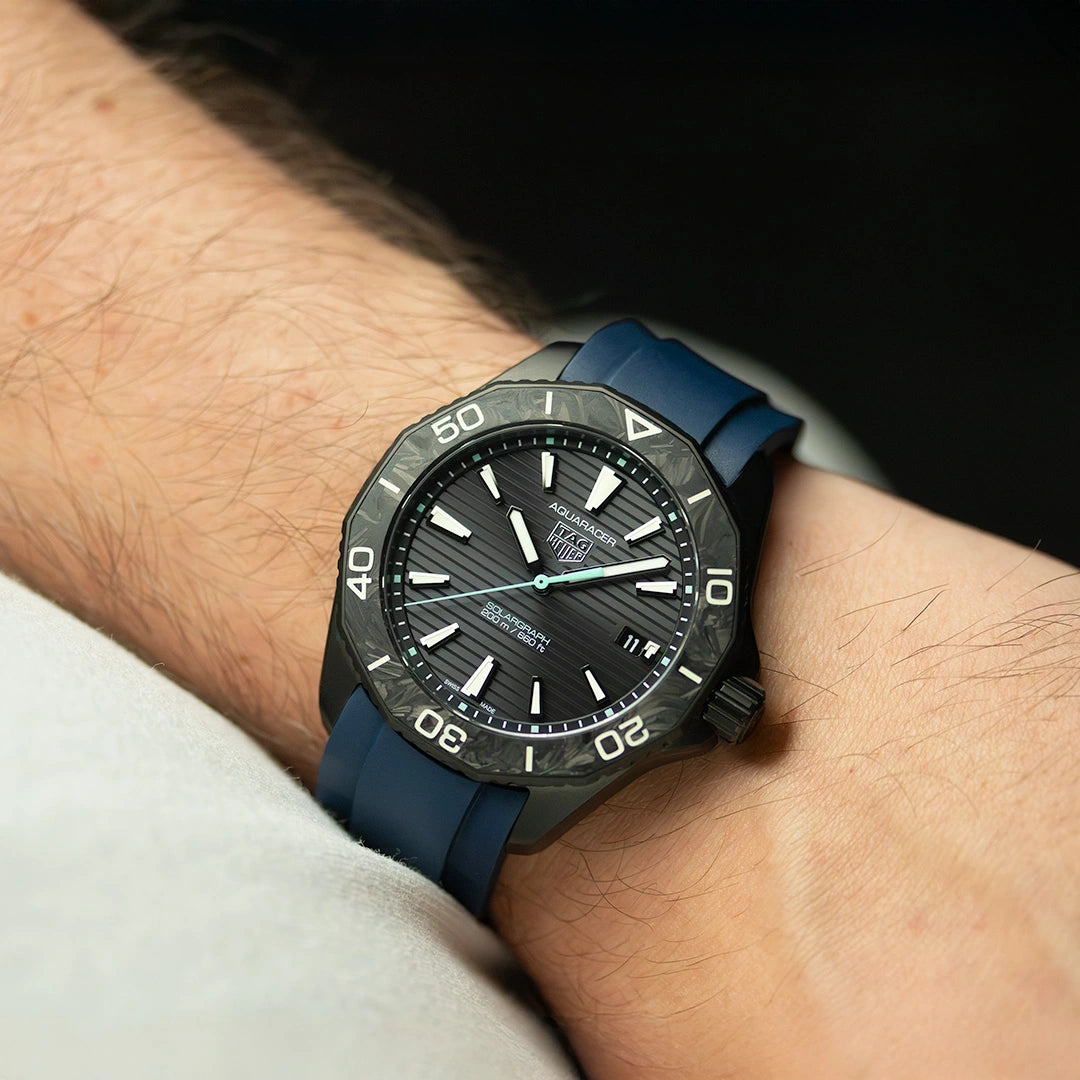 Rubber Strap Tag Heuer Aquaracer Proffessional 200 SOLARGRAPH Rubber Strap Tag Heuer Aquaracer Proffessional 200 SOLARGRAPH
