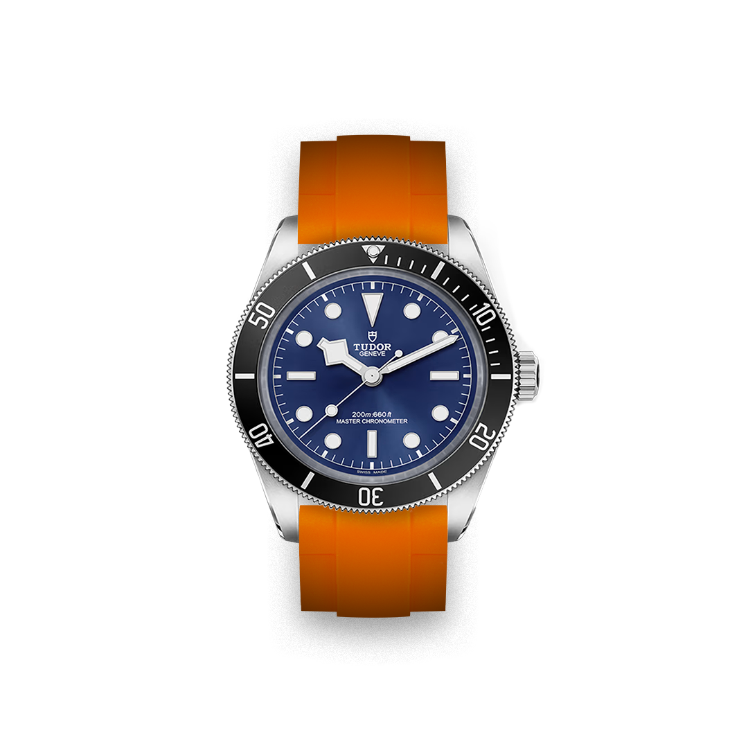 バサラ　フルムーン 22MM Straight Rubber Strap For Tudor® BLACK BAY 68 - ZEALANDE®