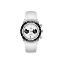 Bracelet en caoutchouc pour chronographe Tudor® BLACK BAY cadran blanc 