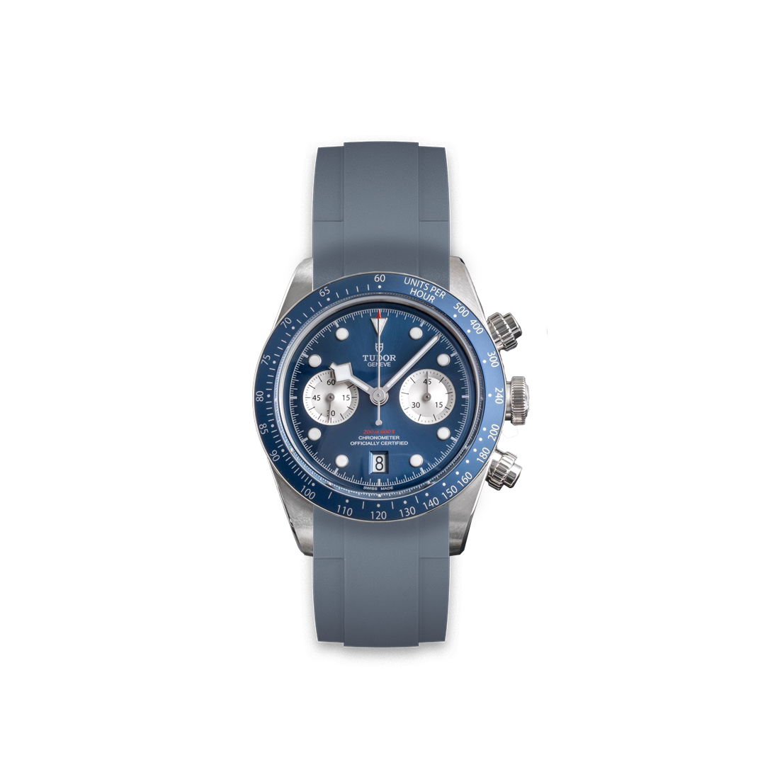 Rubber Strap for Tudor® Black Bay Chronograph Blue Dial - ZEALANDE Rubber Strap for Tudor® Black Bay Chronograph Blue Dial - ZEALANDE
