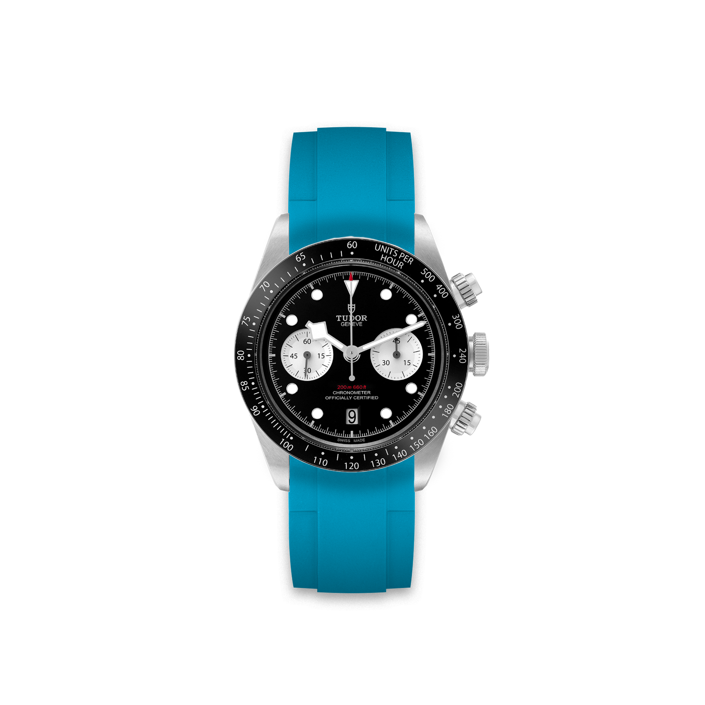 Rubber Strap for Tudor® Black Bay Chronograph Black Dial - ZEALANDE Rubber Strap for Tudor® Black Bay Chronograph Black Dial - ZEALANDE